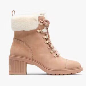 New Kate Spade Walker Fur Bootie - Warm Gingerbread (Rare Color)